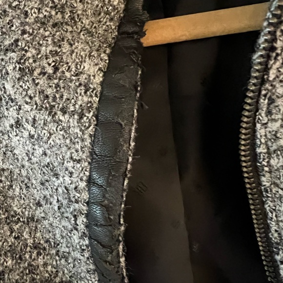 Banana Republic Tweed Jacket Leather Trim (rare)! - Picture 5 of 5